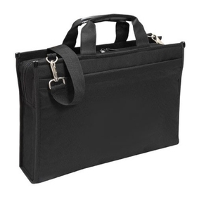 Custom B-8374 Deluxe Computer Briefcase 600D Polyester w/Heavy Vinyl Backing
