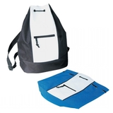 Custom B-8429 Body Backpack Zippered Front Pocket Adjustable Should Strap 600D Polyester w/Heavy Vinyl Backing