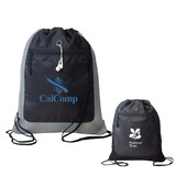 Custom Admart B-8445 Poly Drawstring Backpack