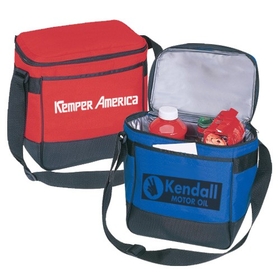 Custom B-8513 12 Pack Cooler Bag with Front Fully Length Sleeve Pocket Adjustable and Detachable Shoulder Strap