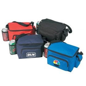 B-8526 6 Pack Cooler Bag, Front Pocket with One Mesh and One Cellphone Pocket On The Side