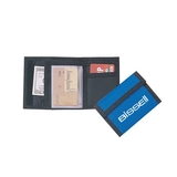Custom B-8602 Bi-Fold Wallet Wallet w/Coin Compartment Velcro Closure 420D Nylon