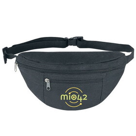 Custom Admart B-8827 Poly Two Pocket Sports Fanny Pack