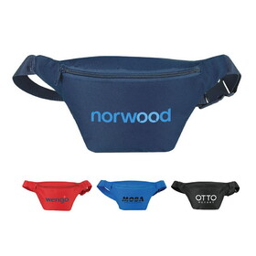 Custom Admart B-8836 Poly One Zipper Fanny Pack