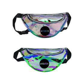 Custom Admart B-8845 Clear Vinyl Holographic Fanny Pack