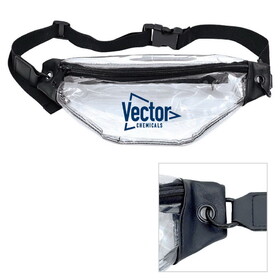 Custom Admart B-8850 Vinyl Transparent Fanny Pack