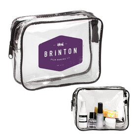 Custom Admart B-89104 Clear Travel Cosmetic Bag