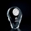 Custom CY-1097 Designer Crystal Tear Drop Clock, 1X Aaa Battery Not Included, Price/each