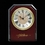 CY-1171 Wood Clock with Gold Accents and Trimed with Glass, Battery Not Included, Price/each