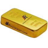 Custom DY-2055 24K Gold Plated Metal Bar Paperweight with Rounded Corners