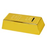 Custom DY-2056 Gold Bar Coin Bank, 999.9 Fine Gold, Net Wt 1000G Decoration On Top of Bar