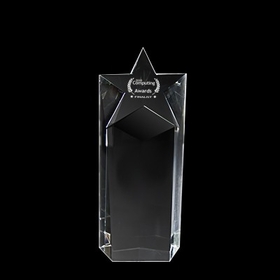 Custom DY-2058 Crystal Trophy (Short Star)