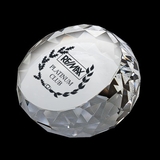 Custom DY-2065 Round Diamond Crystal Paperweight
