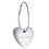 Custom KM-7003 Cable Closure Heart Shaped Key In Matte Nickel Finish Over Alloy, Price/each