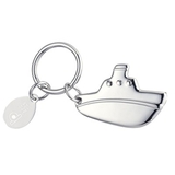 Custom KM-7032 Shiny Nickel-Plated ", Cruise Liner", Key Holder with Tag
