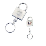 KM-7041 Carry Your Favorite Photos with This Pull-Apart Valet Key Tag In Shiny Nickel Finishes
