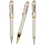 Custom PE-140B Metal Pen, Elegant Brass Barrel with Gold Trims, Price/each