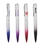 Custom PM-220 Twist Action Aluminum Construction Ballpoint Pen Matte Silver Body with Gradient Colored Barrel and Chrome Accents, Price/each