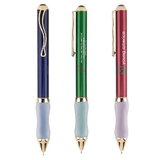 Custom PN-105 Grip Twist Action Mechanism Fashionable Style Ballpoint Pen with Beautiful Shaped Clip and Comfortable Gripper