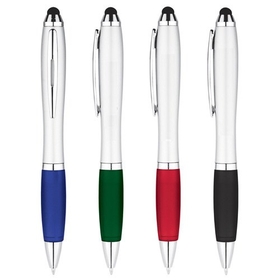 Custom PP-119 Twist Action Plastic Stylus Pen, Fully Compatible with All Capacitive Touch Screens
