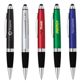 PP-127 2 In 1 Twist Action Plastic Ballpoint with Capacitive Soft-Touch Stylus Jumbo Body