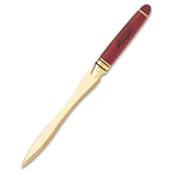 Custom PW-211N Letter Opener, Wood with Gold Trim