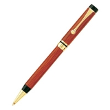 Custom PW-217B Twist Action Ballpoint, Wood with Gold and Black Trim