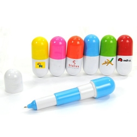 Custom PW-3003 Pill Capsule Novelty Retractable Ballpoint Pen