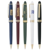 Custom PZ-3015 Click Action Ballpoint Pen with Gold Trims