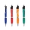 Custom PZ-30160 Click Action Retractable Ballpoint, Colorful Wide Barrel with Matching Color Grip and Chrome Accents, Price/each