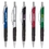 Custom PZ-3017 Click Action Retractable Ballpointsmooth Barrel with Uniquely Designed Gripper, Price/each