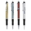 Custom PZ-3018 Click Action Ballpoint Pen with Soft Rubber Grip and Chrome-Plated Trims, Price/each