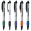 Custom PZ-30301 Click Action Retractable Ballpoint Pen with Silver Barrel, Price/each