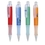 PZ-3040 Click Action Mechanism Ballpoint Pen Frosted Colored Barrel with Frosted White Grip and Clear Clip, Price/each