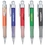 Custom PZ-30465 Click Action Ballpoint Pen, Frosted Jumble Barrel with Matte Silver Accents, Price/each