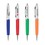 Custom PZ-30640 Click Action Retractable Ballpoint Pen, Metallic Silver Cap with Colorful Translucent Barrel and Chrome Accent, Price/each