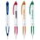 Custom PZ-3084 Click Action Ballpoint Pen White Body with Colored Accents, Price/each