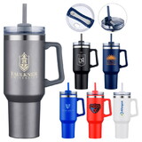 Custom Admart WA-2032 40 oz Plastic-Lined Straw Travel Mug