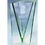 Custom CGBVS02 The Alfa Vase Award Collection, Jade Glass Vase 4 1/4"W x 8"H x 4" D, Price/each