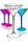 Custom 7 oz. Diamond Cut Plastic Martini Glasses, Price/piece