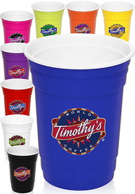 Custom 16 oz. Double Wall Plastic Party Cups