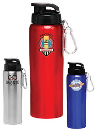 Custom 27 oz. Sicilia Stainless Steel Sports Water Bottles