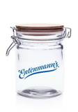 Blank 22 oz. Candy Jars With Hinged Wood Lids