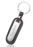 Custom Key155 Madison Executive Metal And Faux Leather Keychains