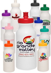 Custom 20 oz. White Super Value Sports Bottles