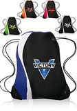 Custom 14W X 18H Color Splash Drawstring Backpacks
