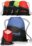 Blank 14W X 18H Two-Tone Insulated Drawstring Sports Packs