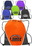 Custom 15W X 16H Hexagon Drawstring Backpacks, Price/piece