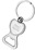 Blank Heart-Shaped Bottle Opener Keychain, Price/piece