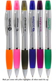 Blank 5.625W x 0.75H Plastic Highlighter Pens